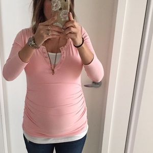 Maternity Henley. Great fit and fabric